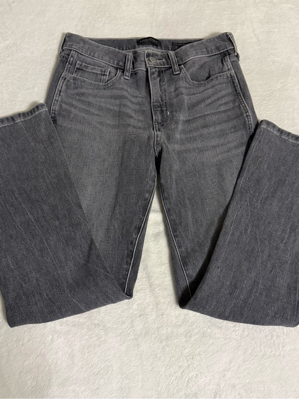 Banana Republic Womens 27 High Rise Crop Boot Jeans Gray Stretch Denim